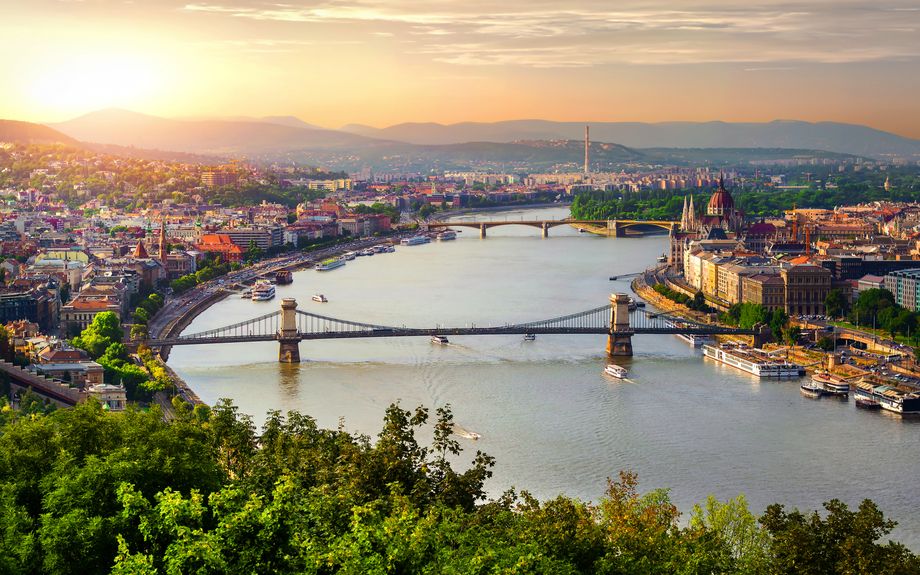 Panorama von Budapest in Ungarn