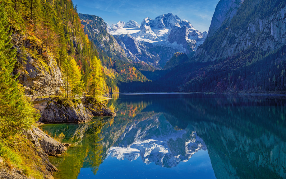 Blick vom Gosausee auf den Dachstein