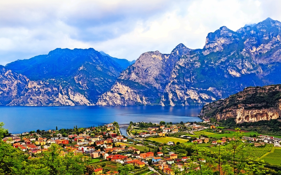 Riva del Garda in der Provinz Trentino am Gardasee, Italien