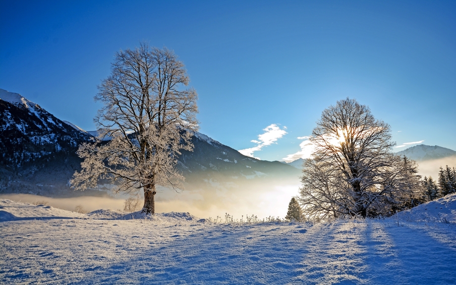 Winterlandschaft Österreichische Alpen
