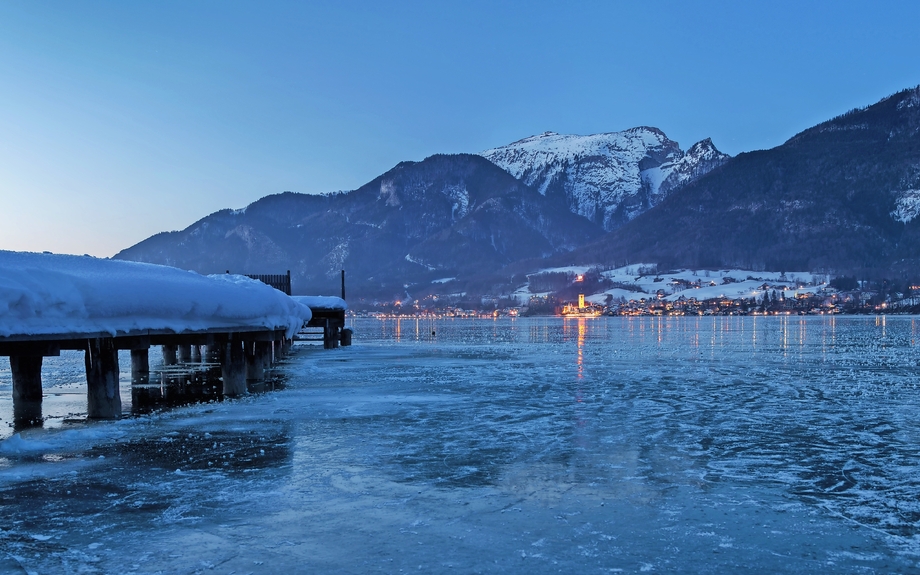 winterliches St. Wolfgang am Wolfgangsee im Salzkammergut