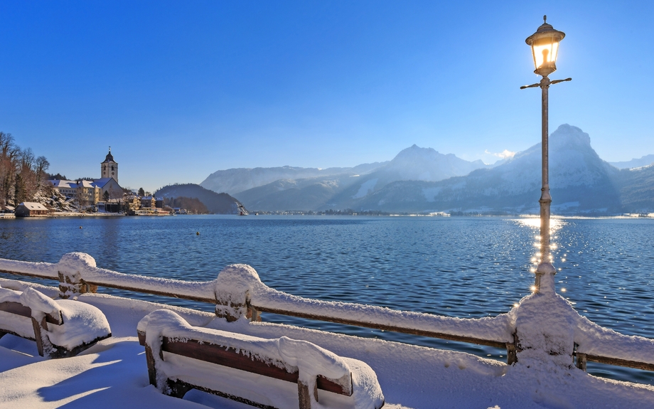 Wolfgangsee im Winter