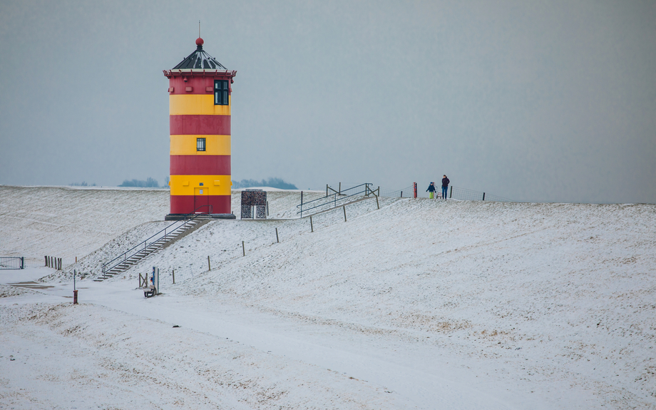 Leuchtturm Pilsum im Winter