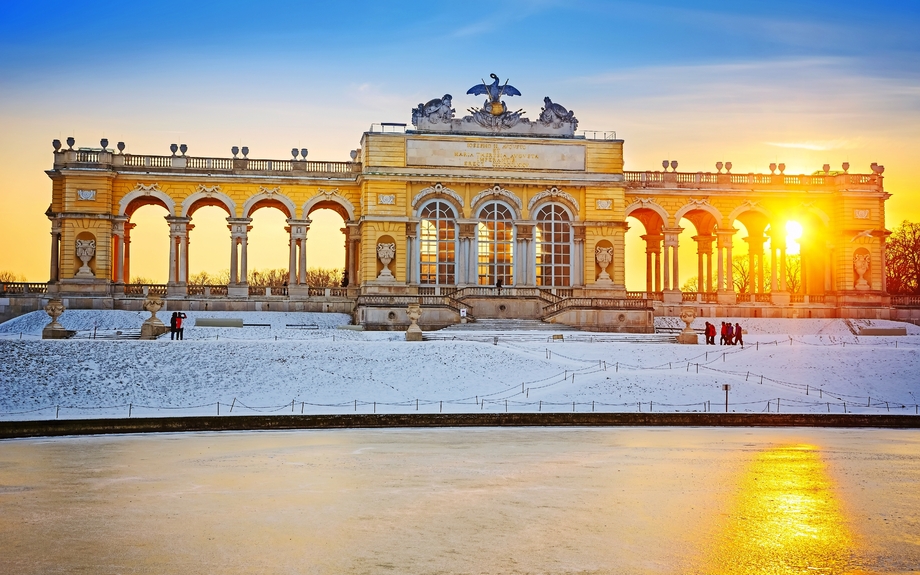 Schloss Schönbrunn im Winter