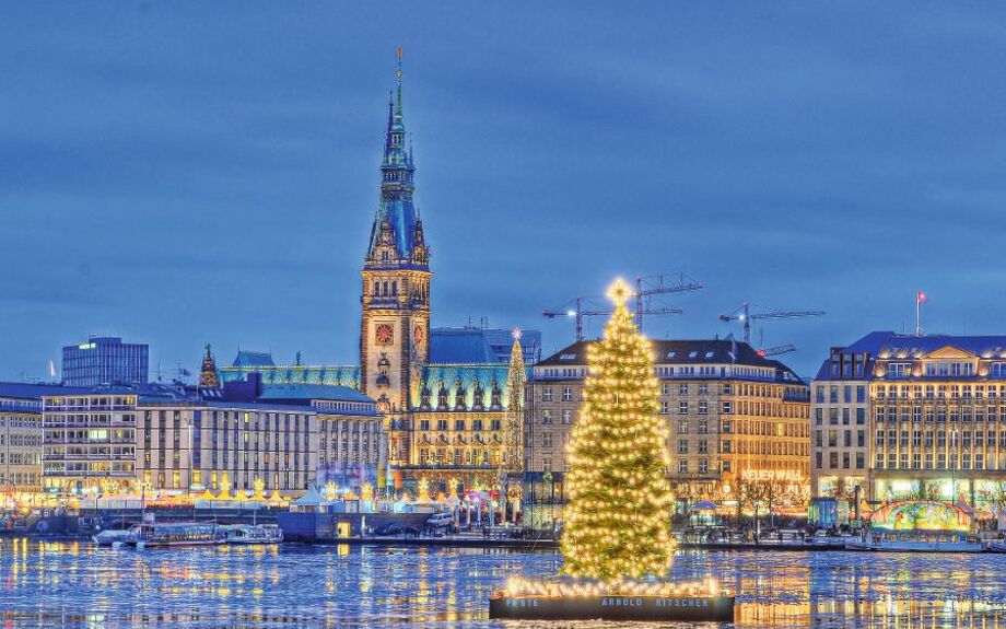 weihnachtliches Hamburg, Deutschland