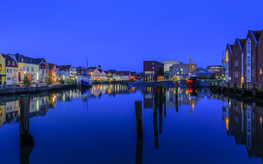 Weihnachtsstimmung im Husumer Hafen