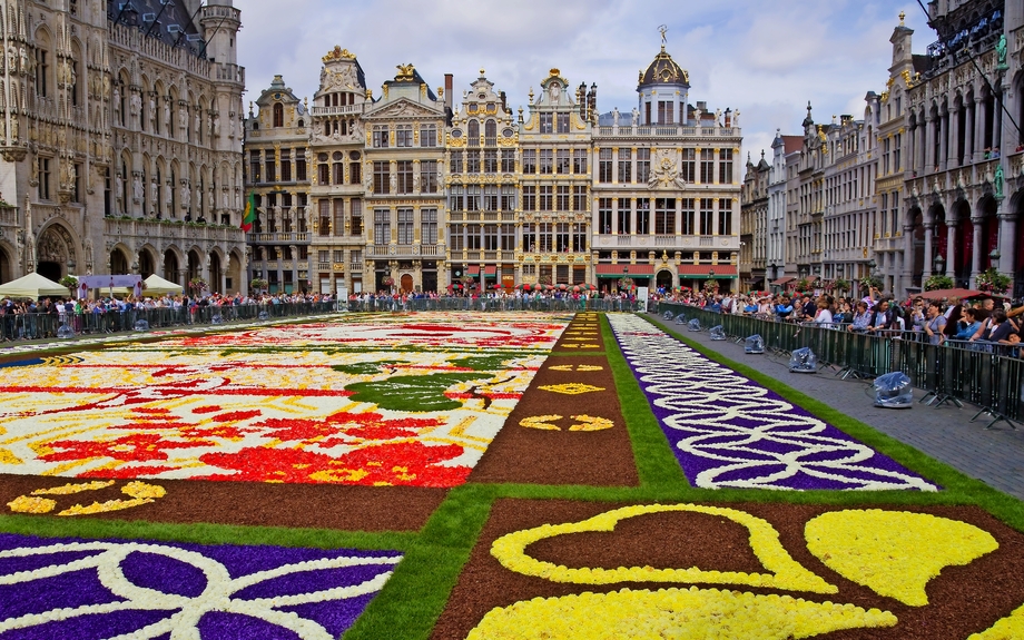 Blumenteppich in Brüssel