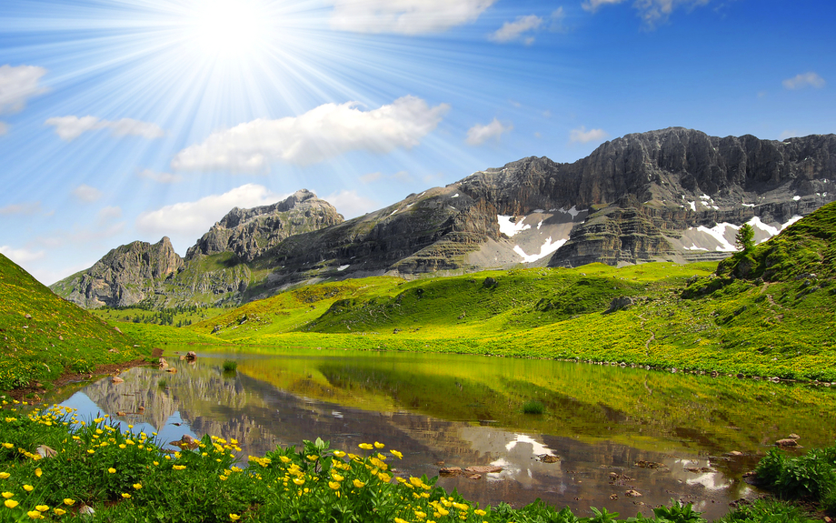 Lago Spinale in den Dolomiten