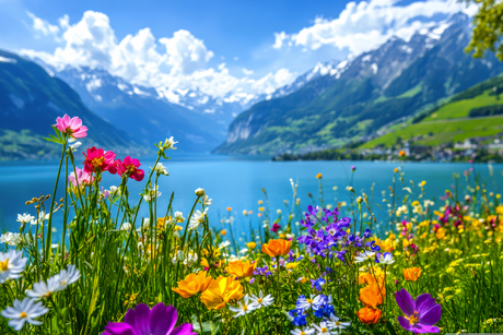 Frühling in den Bergen