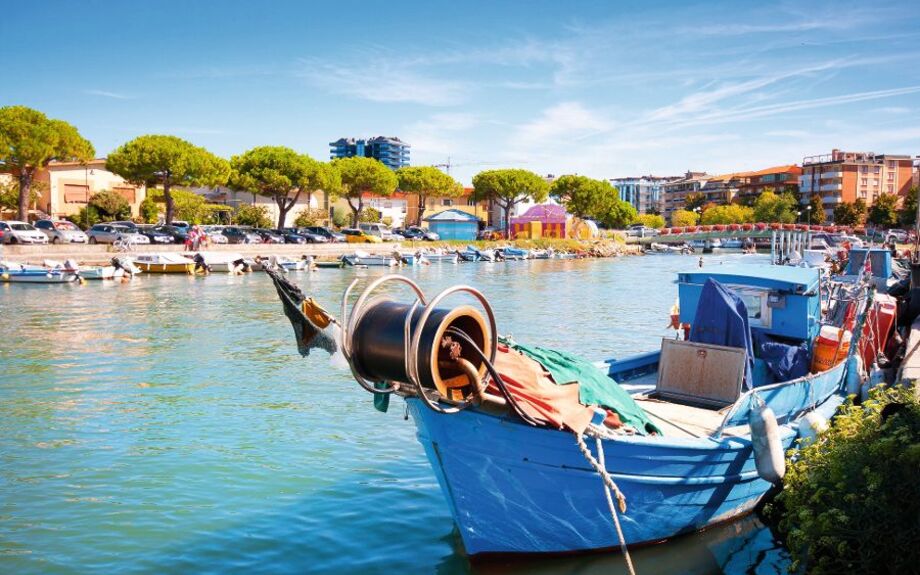 Grado an der Nordküste der Adia, Italien