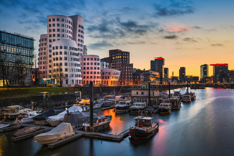Medienhafen in Düsseldorf, Deutschland