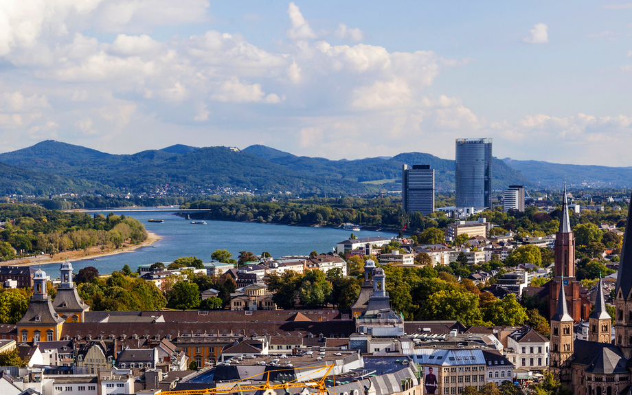 Luftaufnahme von Bonn