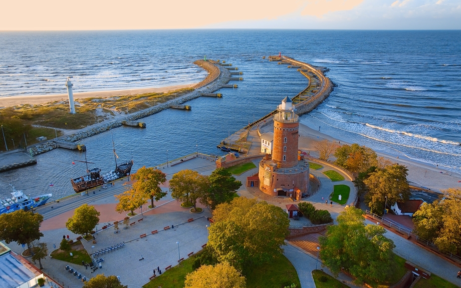 Hafen und Leuchtturm in Kolberg