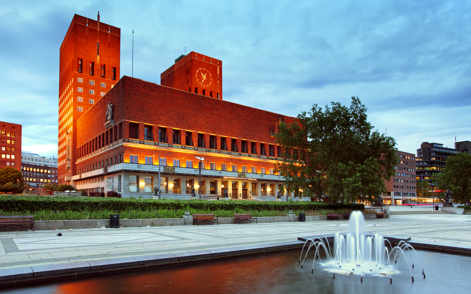 Rathaus von Oslo in Norwegen