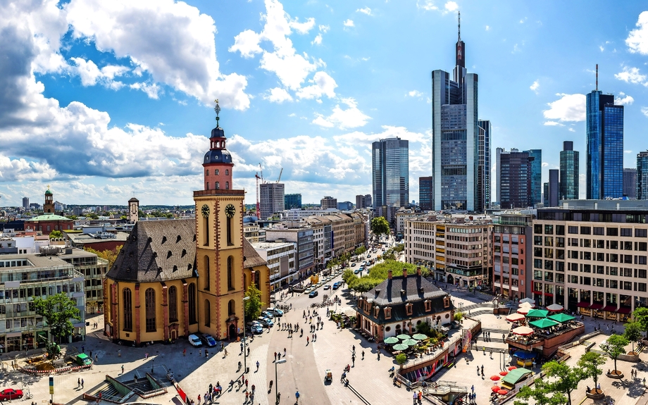 Finanzbezirk in Frankfurt am Main