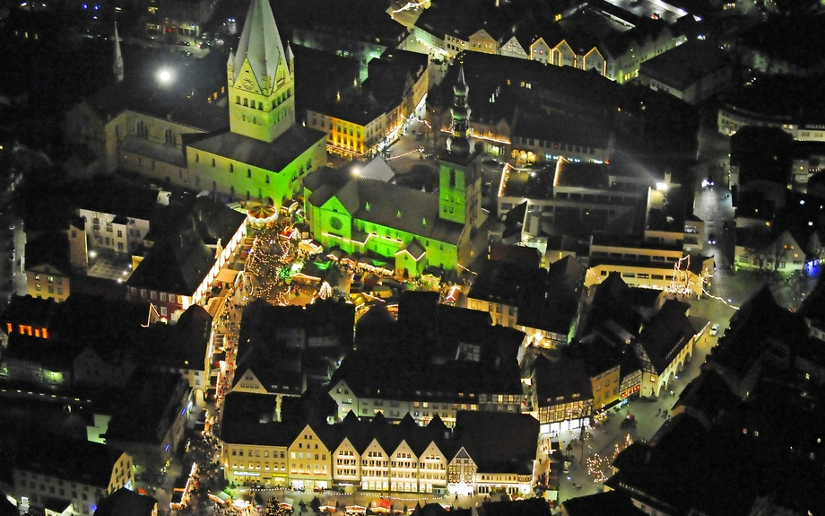 Soest Weihnachtsmarkt Luftbild