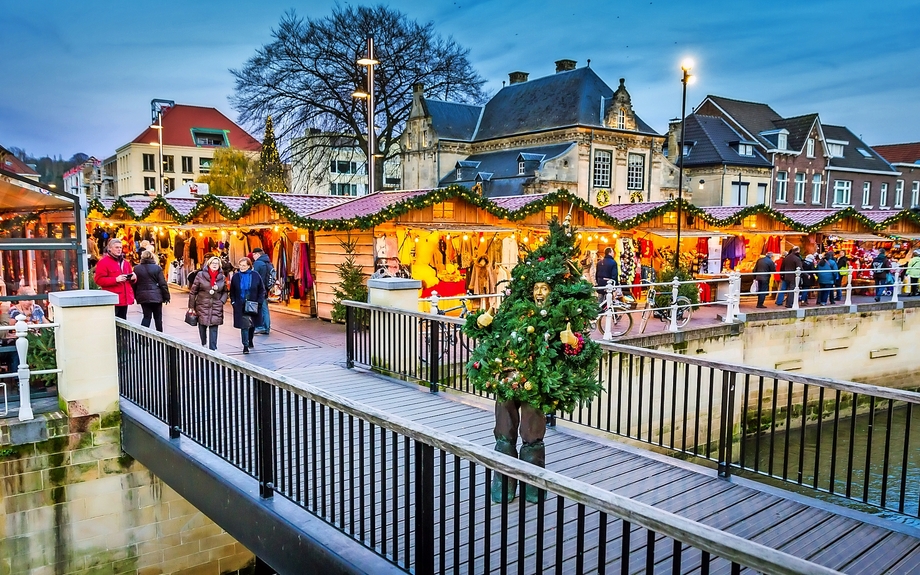 Weihnachtsstadt Valkenburg in den Niederlanden