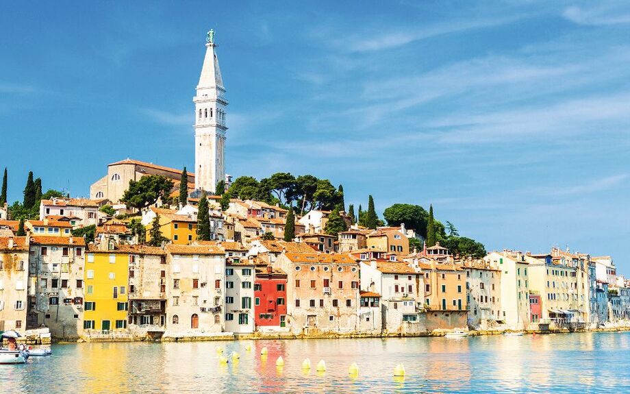 Coastal town of Rovinj, Istria, Croatia.