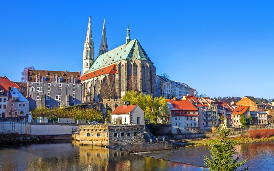 Blick auf Görlitz in Sachsen, Deutschland