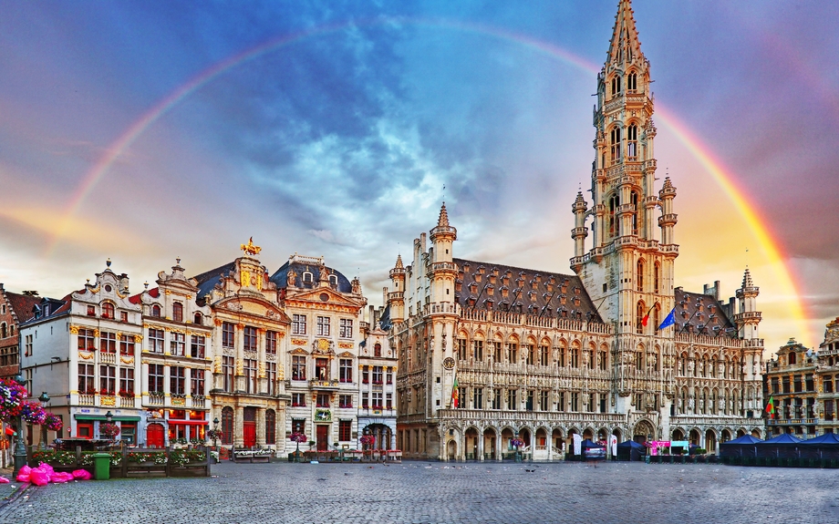 Rathaus am Grote Markt in Brüssel