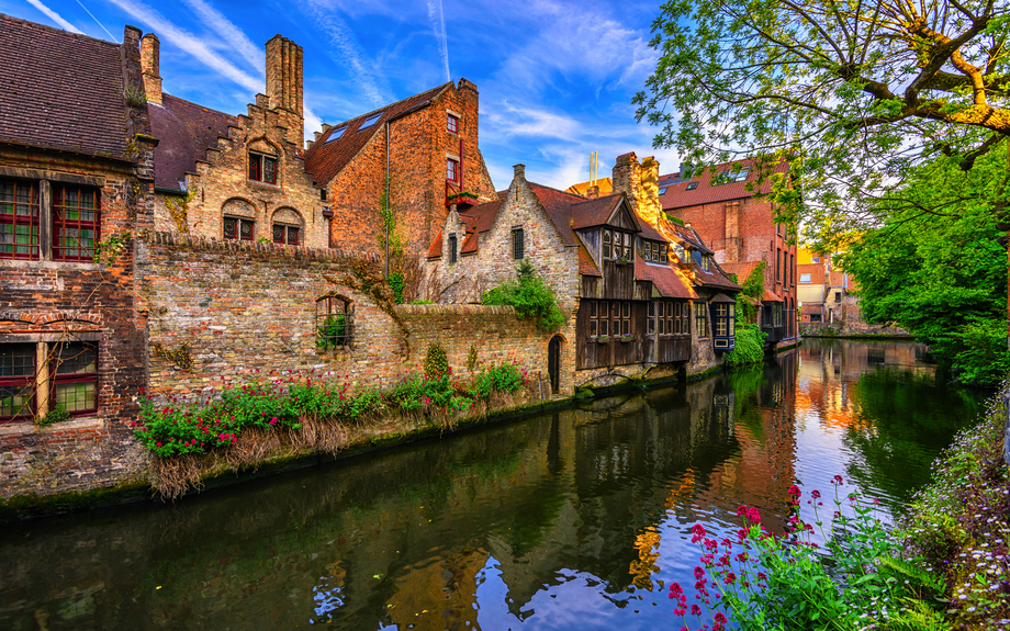  Kanal in der Innenstadt von Brügge